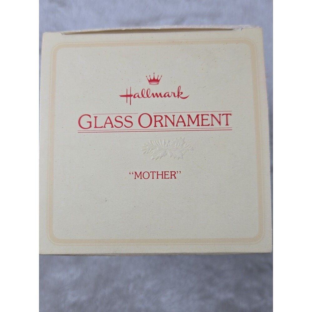 Hallmark Glass Ball Ornament Christmas Holiday 1979 Our First CHRISTMAS Mother - Picture 2 of 3